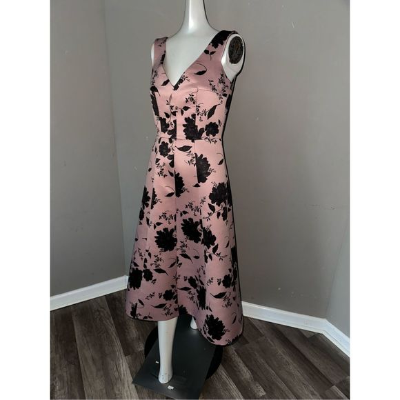 Emilia Wickstead Petrova Floral V-Neck Midi-Dress US 8 $1920 - Picture 6 of 13